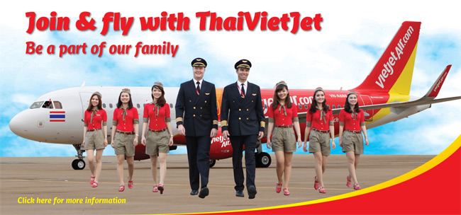 Thair VietJetAir - nábor palubního personálu