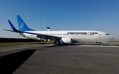 Boeing 737-800 pronajatý od americké společnosti Swift Air (foto: Centaureax)